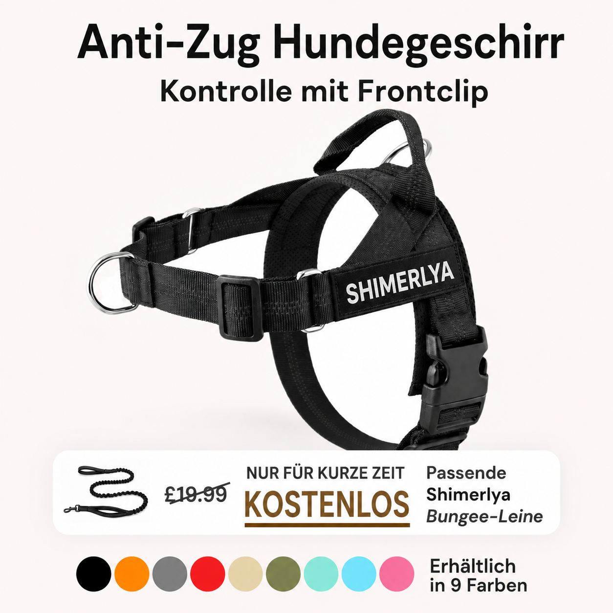 Shimerlya Anti-Zug Hundegeschirr