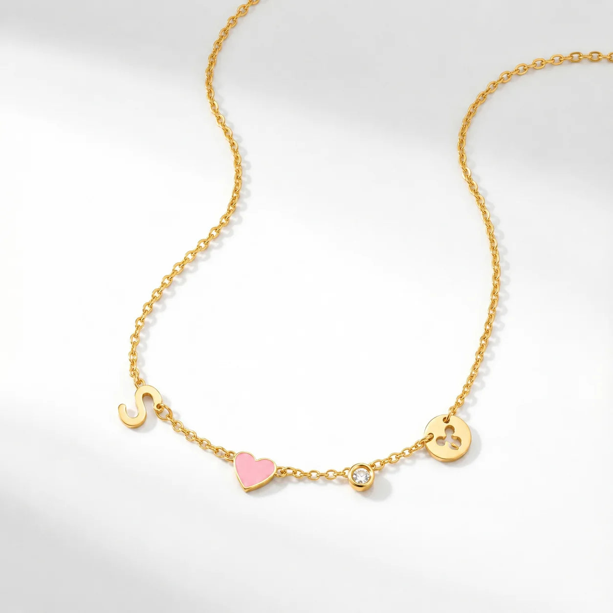 Collier Cœur Initiale Personnalisé – Shimerlya