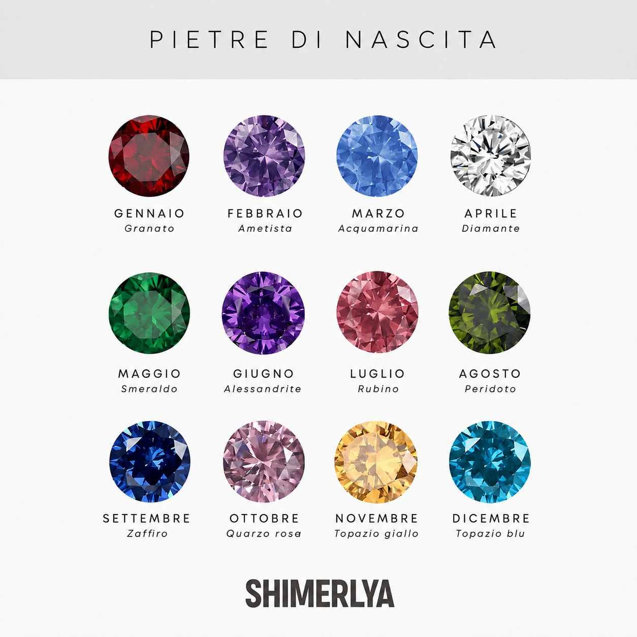 Anello Cuore Duo – Pietre di Nascita