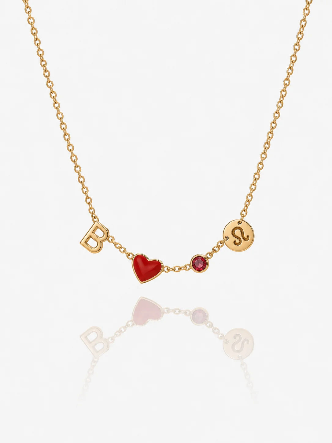 Collier Cœur Initiale Personnalisé – Shimerlya
